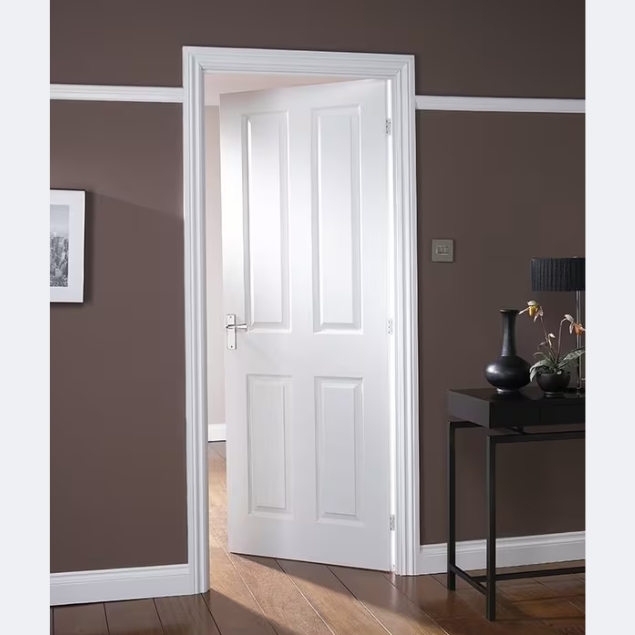 White Internal Door | 4 Panel Smooth | FD30 Fireshield
