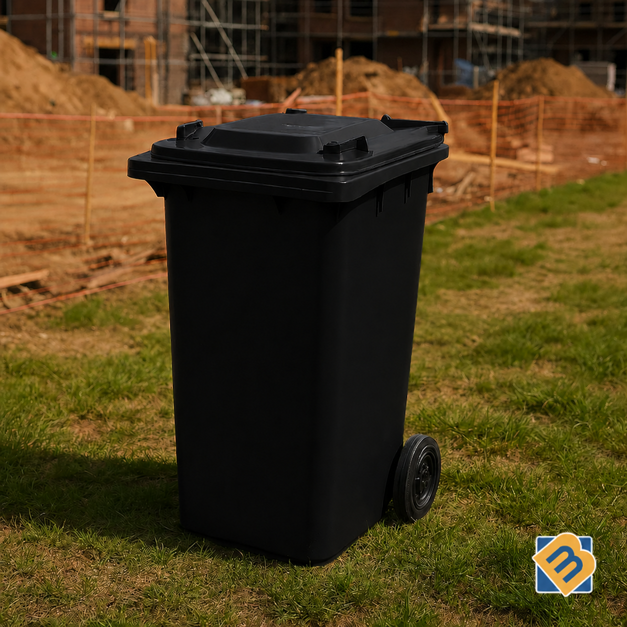 240 Litre Wheelie Bin | Yellow