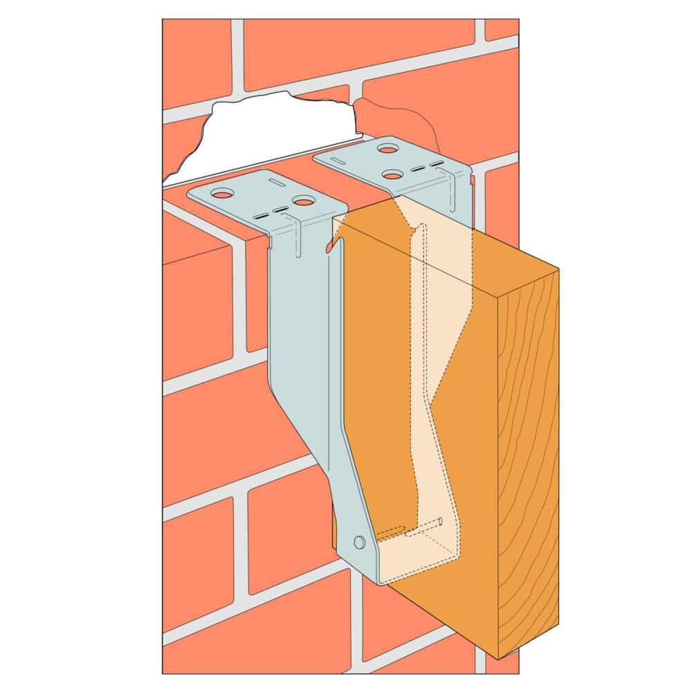Simpsons Masonry Joist Hanger | 150mm x 47mm