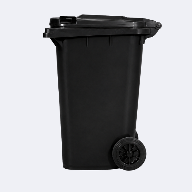 240 Litre Wheelie Bin | Yellow