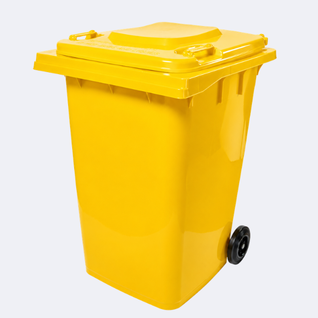 360L Wheelie Bin | Yellow