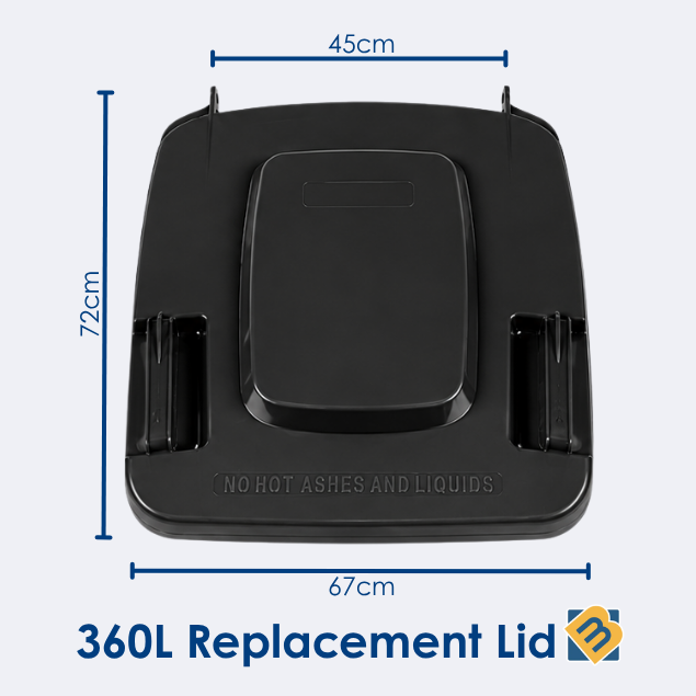 Replacement Wheelie Bin Lid | 360 Litre