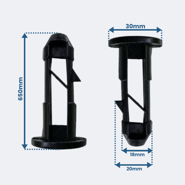 Wheelie Bin Lid Pins | 65mm x 20mm