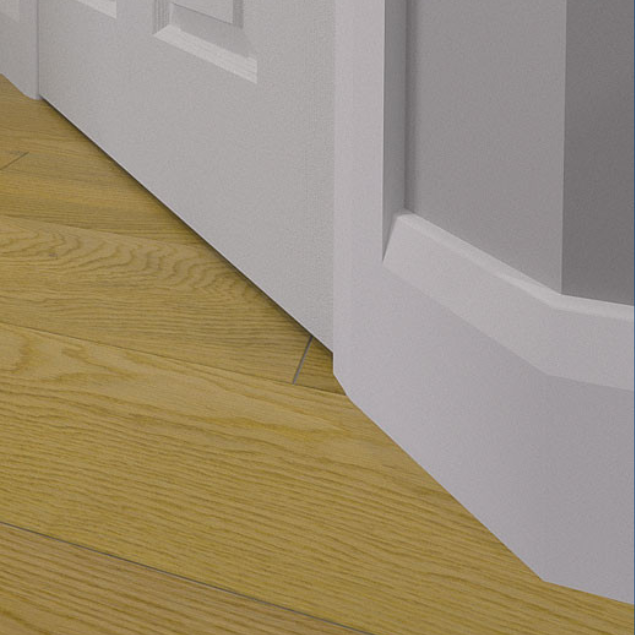 MDF Skirting Board | 117mm x 18mm | Chamfered Rounded Profile