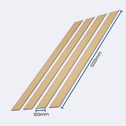 Moisture Resistant MDF Wall Panelling Strips 100mm x 1220mm
