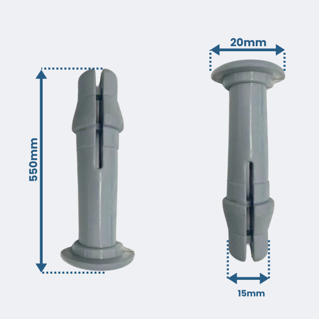 Wheelie Bin Lid Pins | 55mm x 15mm