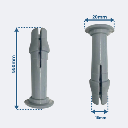 Wheelie Bin Lid Pins | 55mm x 15mm