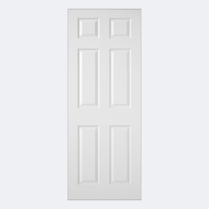 White Internal Door | 6 Panel Smooth | Standard Core |