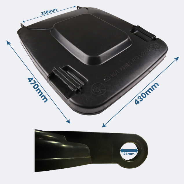 Replacement Wheelie Bin Lid | 120 Litre
