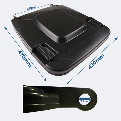Replacement Wheelie Bin Lid | 120 Litre