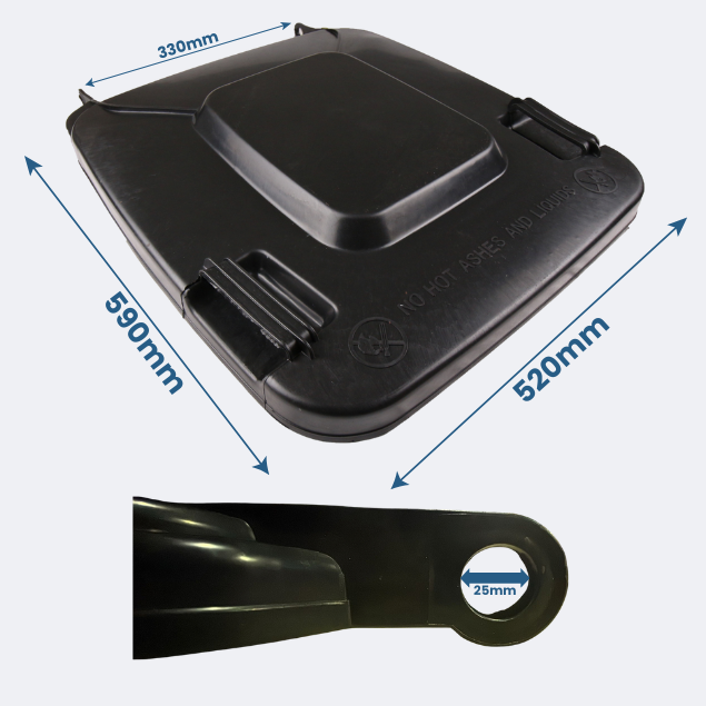 Replacement Wheelie Bin Lid | 240 Litre