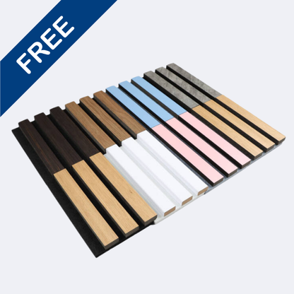 Slatpanel | Various Colours | Acoustic Wall Panel | Sample