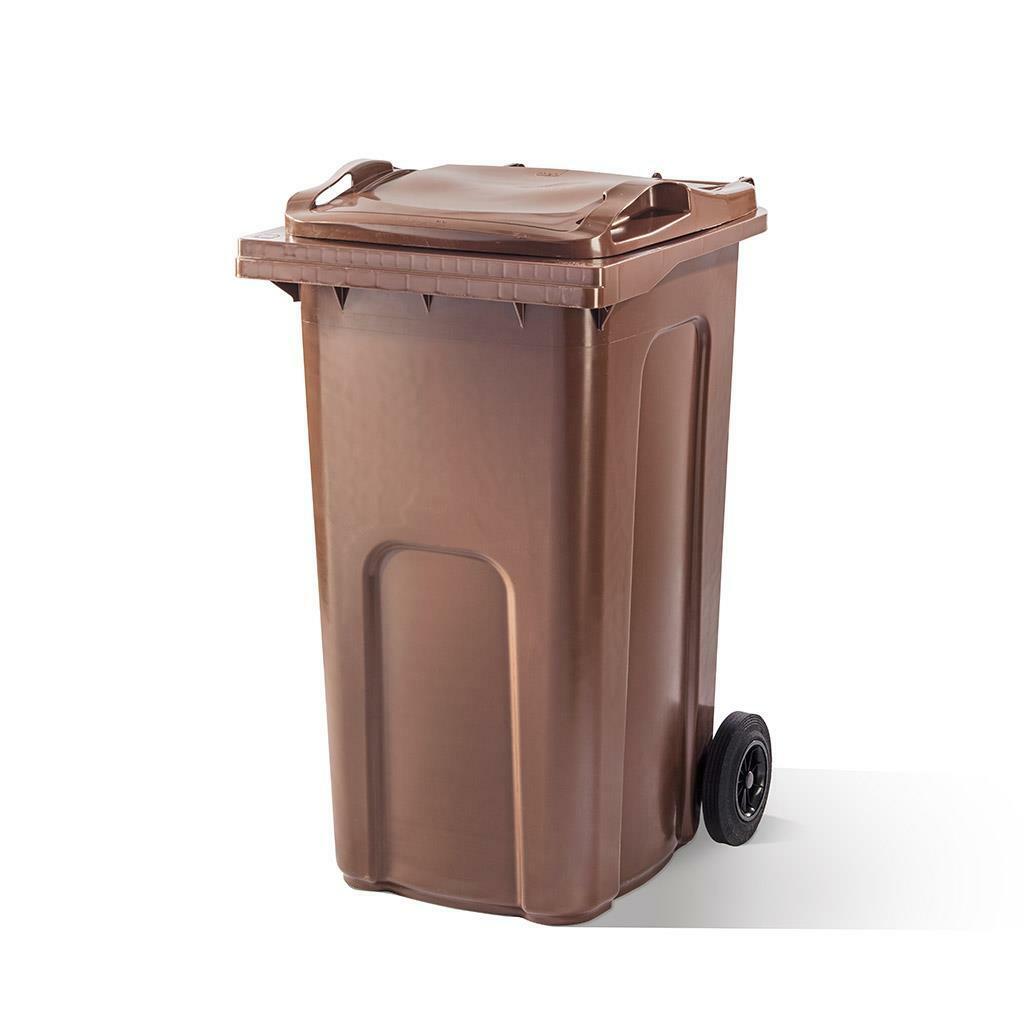 240 Litre Household Council Wheelie Bins | Brown | MGB