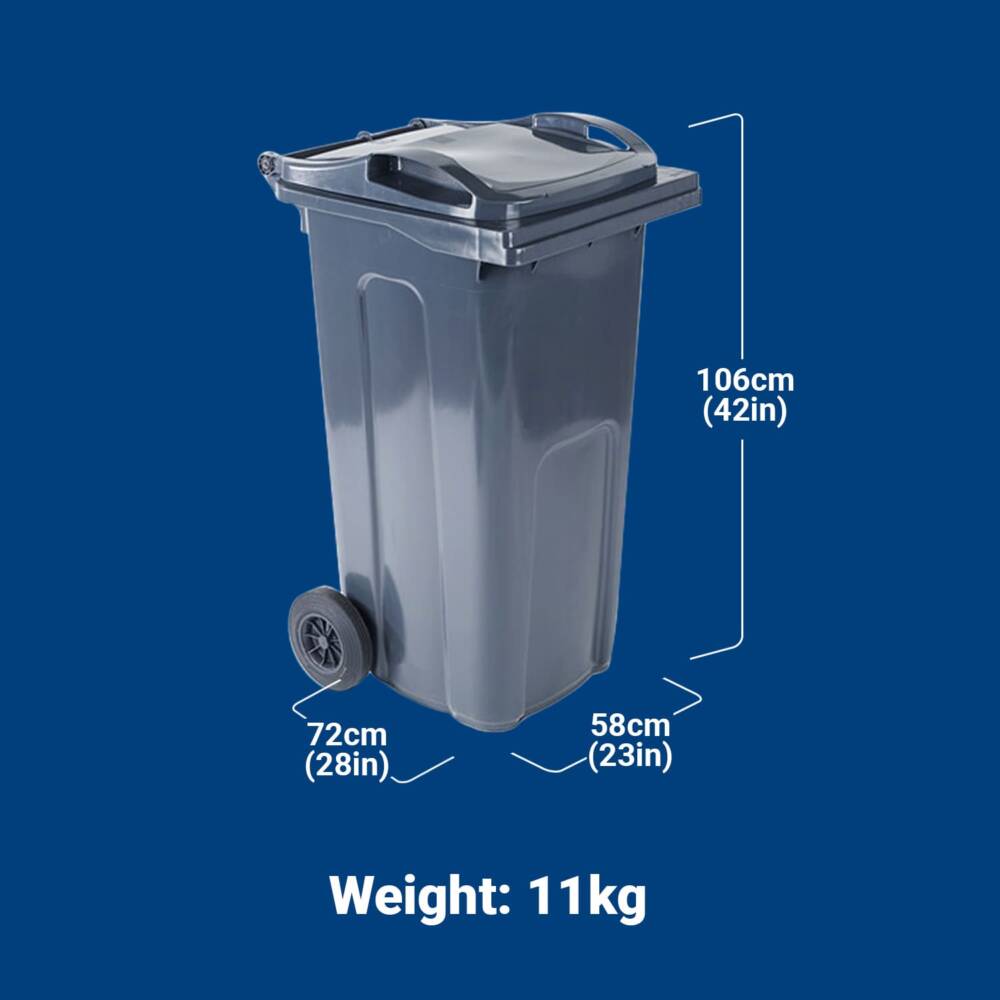 240L grey Bin