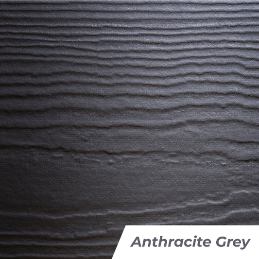 Hardie® VL Plank| x 10 Boards | Cedar Textured | Fibre Cement Cladding Boards | By James Hardie™ Antracite Grey (10 Boards)