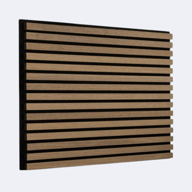 Slatpanel | Walnut With Black Felt | Acoustic Wall Panel | Extra Large Board