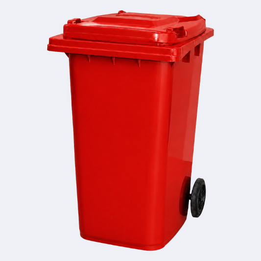 240 Litre Wheelie Bin | Red