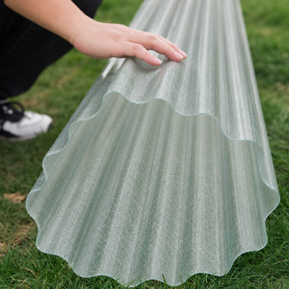 8ft Corrugated Plastic Roofing Sheet 705mm x 0.8mm | 2440mm