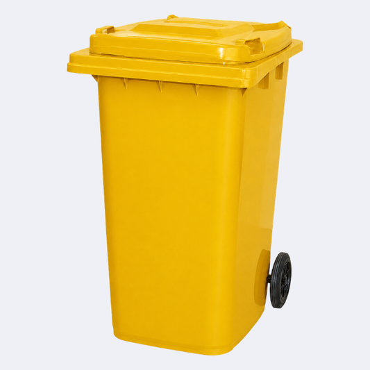 240 Litre Wheelie Bin | Yellow