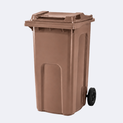 240 Litre Household Council Wheelie Bins | Brown | MGB