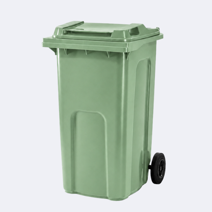 240 Litre Household Council Wheelie Bin | Green | MGB