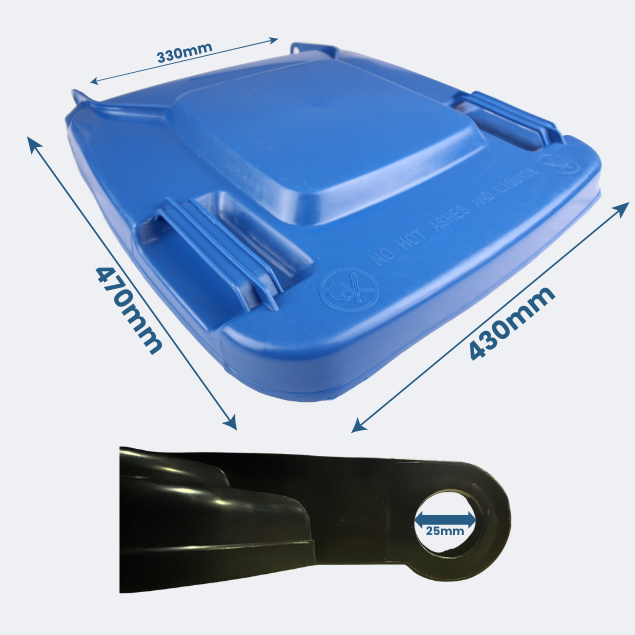 Replacement Wheelie Bin Lid | 120 Litre