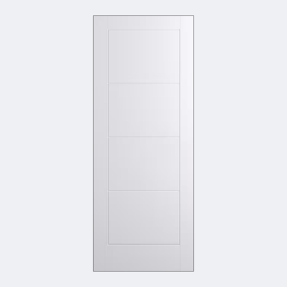 White Internal Door | Ladder 4 Panel Smooth | Standard Core