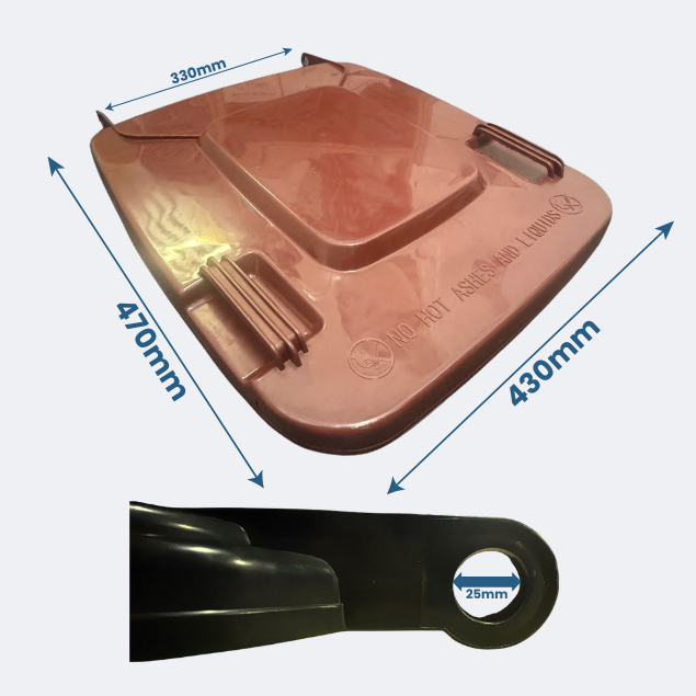 Replacement Wheelie Bin Lid | 120 Litre