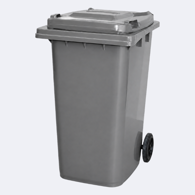 120 Litre Wheelie Bin | Grey