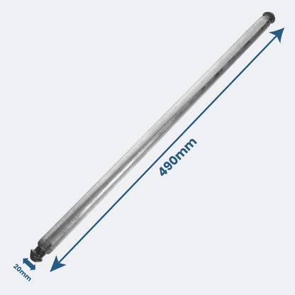 Wheelie Bin Axle (120L) | 490mm
