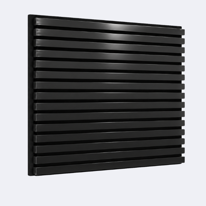Slatpanel | Black With Black Felt | Acoustic Wall Panel