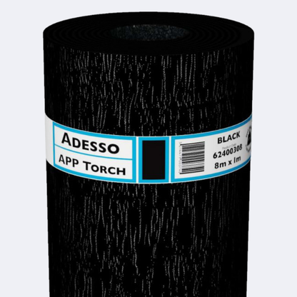 IKO Adesso Torch-On APP Capsheet | 8m x 1m | Black