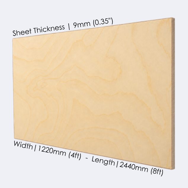 BULK BUY | Birch Plywood | 9mm