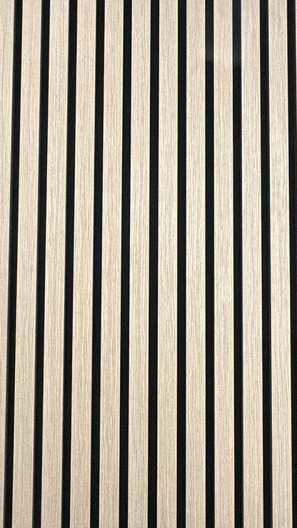 Slatpanel Beech with Black Felt Acoustic Wall Panel