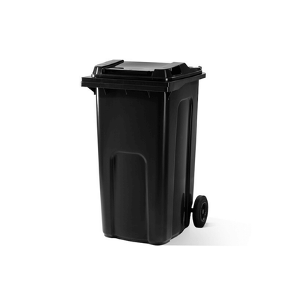 240 Litre Household Council Wheelie Bins | Black | MGB