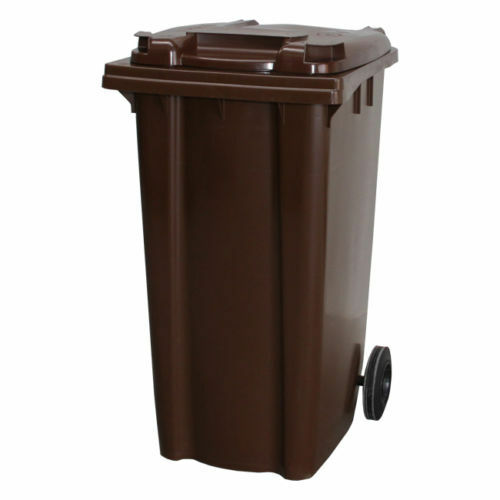 240 Litre Wheelie Bin | Brown