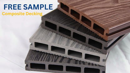 Anthracite Grey Composite Decking Sample - Anthracite Grey (Light Grey)