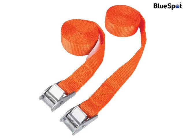 Cam Buckle Tie-Down Straps Twin Pack 2.5m