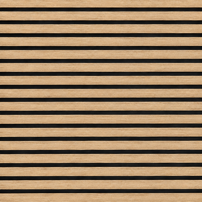 Slatpanel | Oak With Black Felt | Acoustic Wall Panel | Extra Large Board