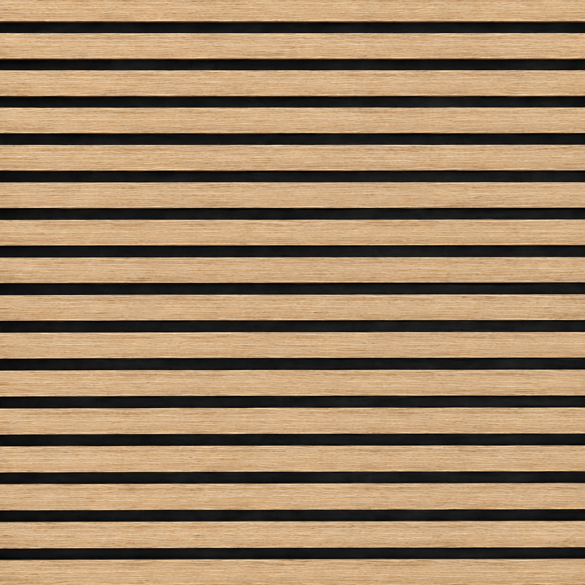 Slatpanel | Oak With Black Felt | Acoustic Wall Panel | Square Board