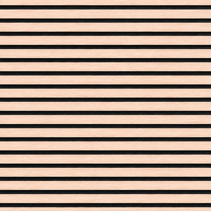 Slatpanel | Beech With Black Felt | Acoustic Wall Panel | Full Board | 2400mm x 600mm