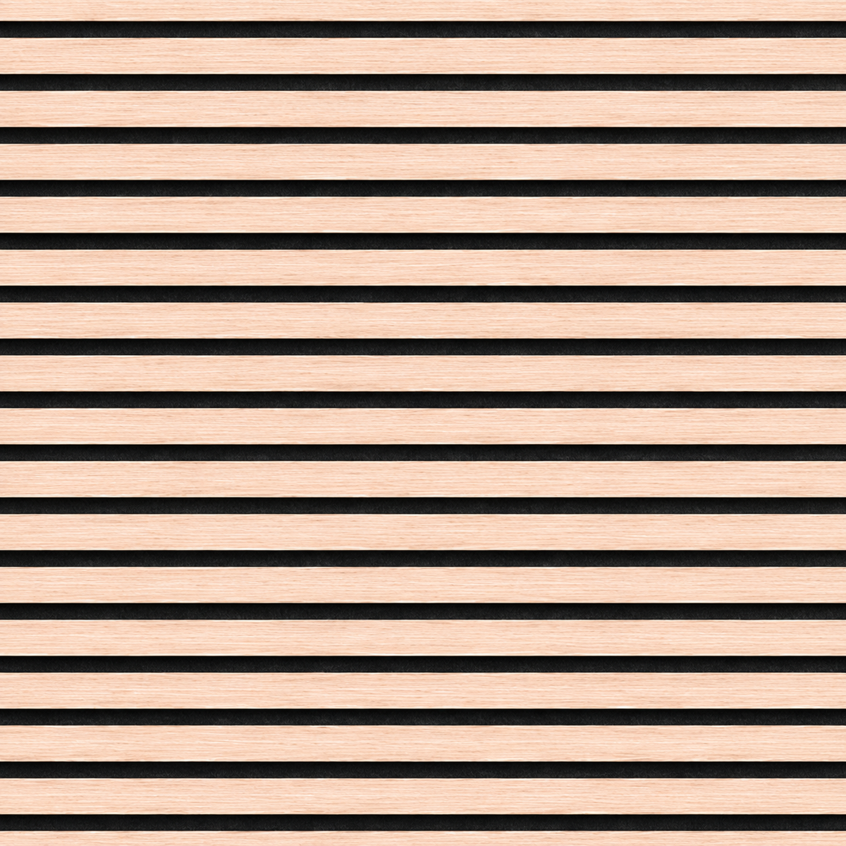 Slatpanel | Beech With Black Felt | Acoustic Wall Panel | Half Board | 1200mm x 600mm