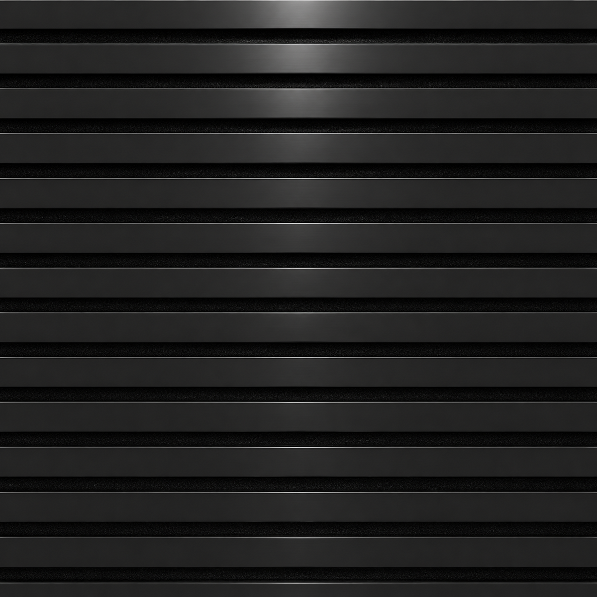 Slatpanel | Black With Black Felt | Acoustic Wall Panel