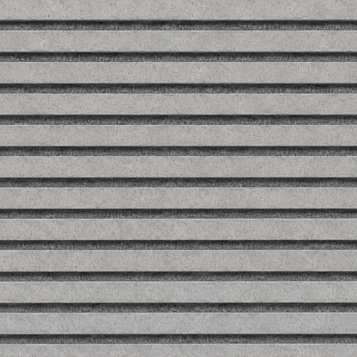 Slatpanel | Concrete Grey With Grey Felt | Acoustic Wall Panel | Full Board | 2400mm x 600mm
