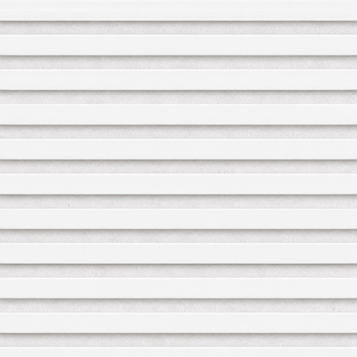 Slatpanel | White With White Felt | Acoustic Wall Panel | Full Board | 2400mm x 600mm