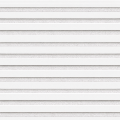 Slatpanel | White With White Felt | Acoustic Wall Panel | Full Board | 2400mm x 600mm