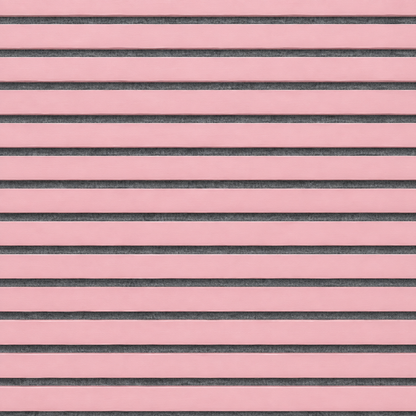 Slatpanel | Baby Pink With Grey Felt | Acoustic Wall Panel | Full Board
