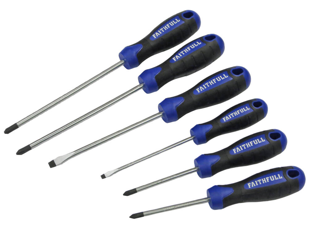 Screwdriver Set 6Pc Soft Grip Boxed