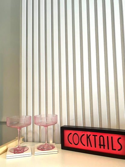 Contemporary White with White Felt Acoustic Wood Wall Panels