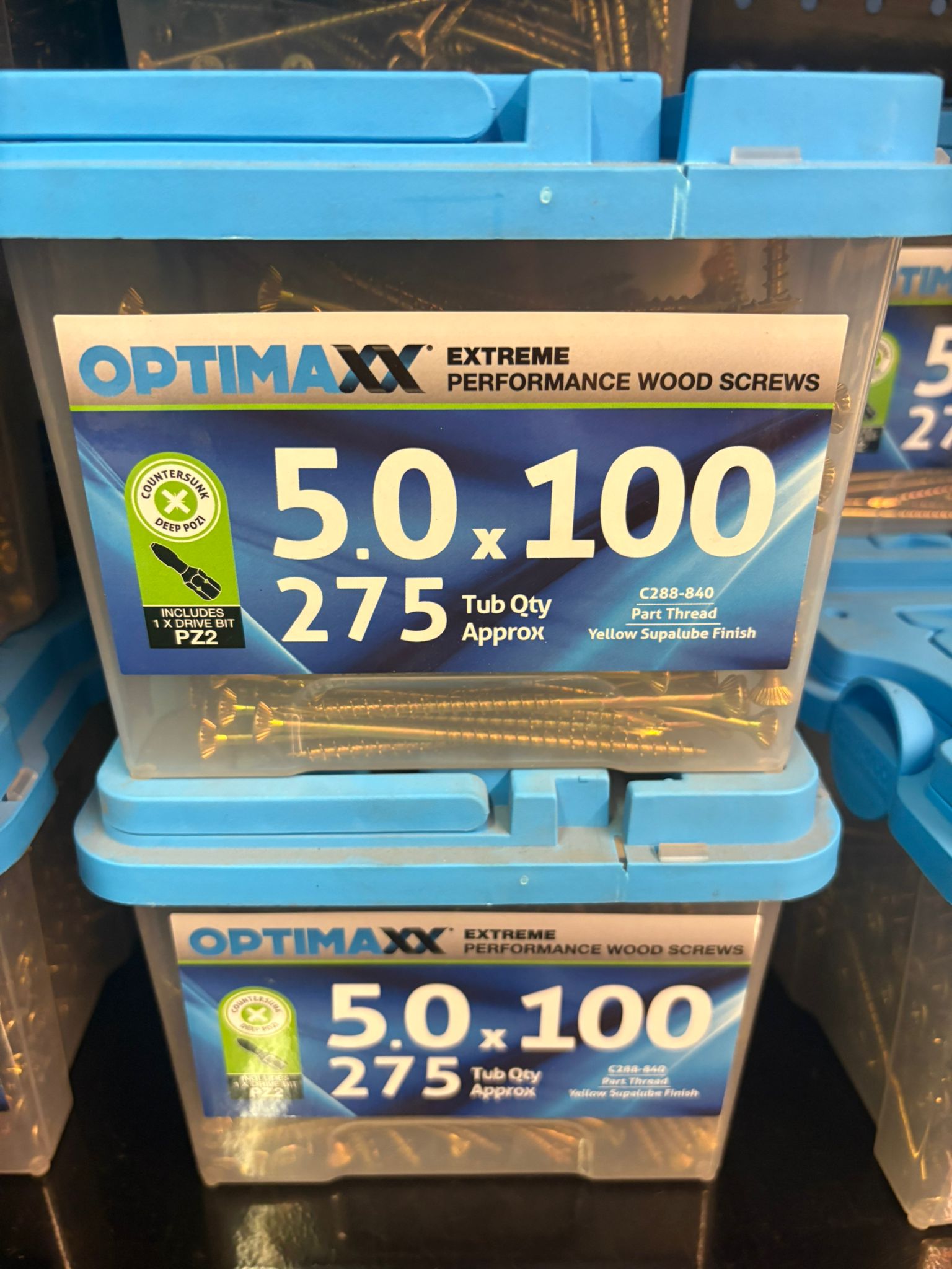 OPTIMAXX Wood Screws OPTIMAXX Screws 5.0 x 100 (TUB 275)